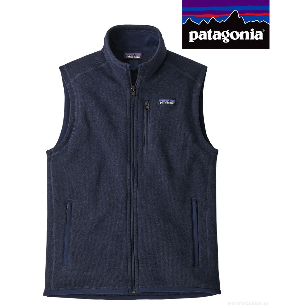 NWOT Patagonia Navy Better Sweater Fleece Vest Full Zipper Men Size L